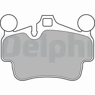 Delphi Bremsbel?ge vorne Porsche 911 Boxster Cayman LP2236