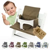 BambiniWelt by Rafael K. Hochstuhlauflage Ersatzbezug Bezug Sitzkissen kompatibel mit Stokke Tripp Trapp Mod. 2