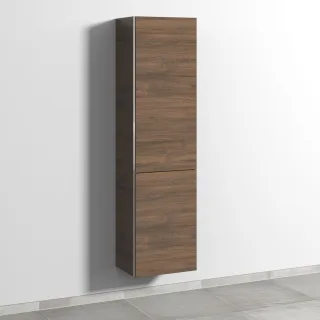 Sanipa 3way Stauraumschrank mit 1 Tür und 1 Wäschekorbklappe, Eiche-Arizona BR18580