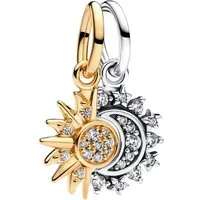 Pandora Charm Sonne 763585C01, Sonne, Mond, Freundschaft, Zirkonia