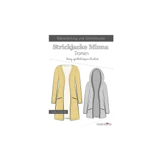 Fadenkäfer Schnitt "Strickjacke Minna" für Damen