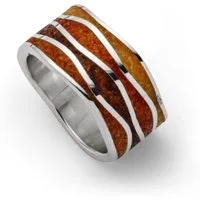 DUR Fingerring DUR Schmuck: Ring "Bernsteinwelle" mit Bernstein R5404