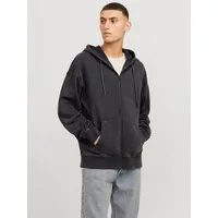 Jack & Jones Kapuzensweatjacke JJECHARGE Hoodie mit Kapuze, Kordelzug und Taschen unifarben, modisch, loose fit, Baumwolle, Kapuze