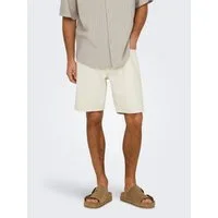 ONLY & SONS Shorts ONSEDGE ECRU 2044 PIM DNM SHORTS
