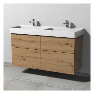 Sanipa 3way Waschtischunterbau zu Laufen Pro S Waschtisch mit 4 Auszügen, Eiche Natural-Touch SM78785