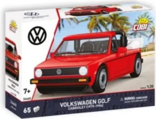 Volkswagen Golf Cabriolet (1979-1993), Konstruktionsspielzeug rot, Maßstab 1:35