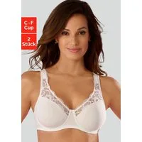 petite fleur by Lascana Minimizer-BH (Packung, 2 Stück) mit Bügel aus weicher Baumwollqualität und Spitze