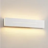 Nettlife LED Wandleuchte LED Wandleuchte 30cm Weiß warmweiß schlanke, LED fest integriert, Warmweiß, für Treppenhaus Schlafzimmer Flur Wohnzimmer Kinderzimmer