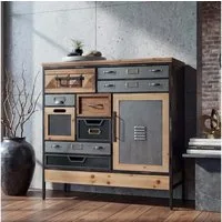 MCW Kommode MCW-Q77-9 (1 St), im angesagten Industrial- und Vintage-Design