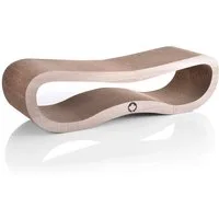 Canadian Cat Company Kratzpappe Orbit 2.0 - natur, (Qualitäts-Kratzbrett, 1-tlg., XL Kratzmöbel mit Katzenminze), ergonomische Form