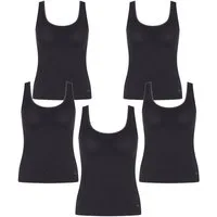 sloggi Tanktop Pure Comfort Tank Top (5-tlg) Frauen Unterhemd Ärmelloses