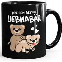 MoonWorks Tasse Kaffee-Tasse Liebe lustig Bär Geschenk Partner Mann Liebhaber, Keramik