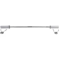 RAMROXX Langhantelstange 120cm Olympia 50mm Langhantel Stange mit Klemmen