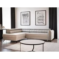Sofnet Ecksofa Alice, mit Schlaffunktion und Bettkasten, Wohnlandschaft mit einstellbare Kopfstützen, Schlafsofa, L-form Couch