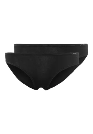 SKINY - Skiny Damen Rio Slip Doppelpack Cotton Advantage black - Gr. - 42