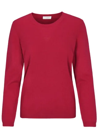 CLARINA - NOS Rdh.-Pullover, 1/1 Arm,uni 445 burgundy - Gr. - 44