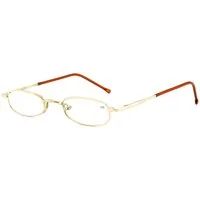 EYESTUFF Lesebrille Lesebrille gold, Brillenbügel mit hochwertigen Flex-Scharnieren