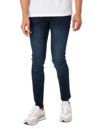 Jack & Jones Liam Original 004 Röhrenjeans, Blau