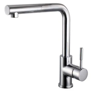 AqvaZone AqvaKitchen Spültischarmatur 082159750 chrom, mit Geschirrbrause