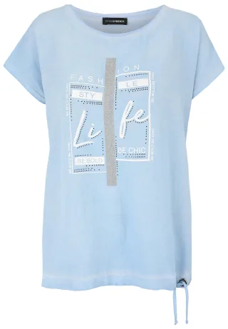 Doris Streich - Shirt hellblau - Gr. - 46