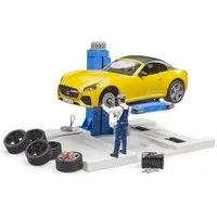 Bruder® Spielzeug-Auto PKW Service Center + BRUDER Roadster