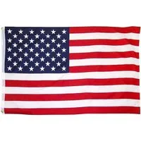 Lobwerk Flagge USA America Flagge mit Ösen Fahne150x90 Metalösen Wetterfest Fahnenmas