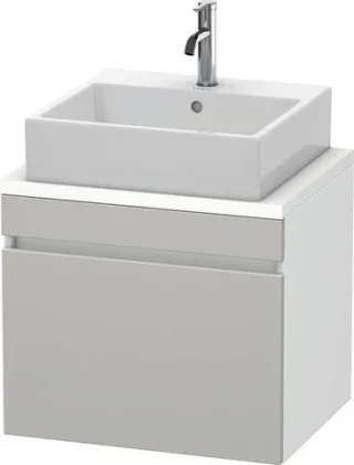 Duravit DuraStyle Konsolenwaschtischunterbau wandhängend Betongrau & Weiß Matt 600x478x512 mm - DS53 DS530000718