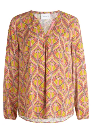 CARTOON - Blusenshirt taupe/pink - Gr. - 42