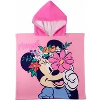 Disney Minnie Mouse Badeponcho Strandponcho Kinder 55 × 77 cm 250 gsm schnell trocknend, Polyester