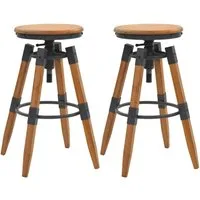 vidaXL Barhocker Barhocker 2 Stk. Tanne Massivholz (2 St)