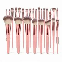 ibettertec Kosmetikpinsel-Set Make-up-Pinsel-Set 25-teilig - Für Foundation, Lidschatten & Kontur, 25 Stück Kosmetikpinsel Set, Vegane Borsten, cruelty free, weich