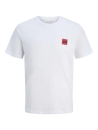 JACK&JONES - JJBRANDY TEE SS CREW NECK LN white - Gr. - M