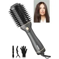 MCURO Haartrockner Warmluftbürste Rundbürsten Airstyler Hairstyler Haartrockner, 1200 W, One-Step Warmluftbürste & Volumiser für alle Haartypen