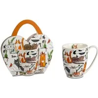 formano Tasse Classic, Porzellan, in Geschenkbox, Weiß, Katzen, H: 10cm