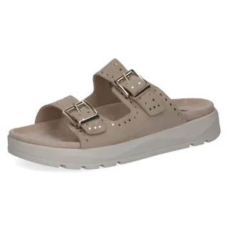 CAPRICE - Da.-Pantolette beige suede - Gr. - 40