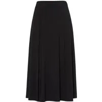 Les Lunes Sommerrock Sienna bequemes dehnbares Material, Midi-Länge, eleganter seitlicher Schlitz