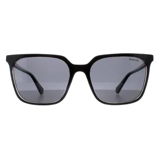 Polaroid Rectangle Womens Schwarz Kristall Grau Polarisiert PLD 4163/S