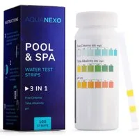 AquaNexo Pool-Wassertest Aquanexo Pool Teststreifen 3-in-1 pH und Chlor Wassertester 100 st., 3 Messparameter, 100-tlg., 3in1 Teststreifen