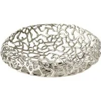 BOLTZE GRUPPE GmbH Dekoschale Dekoschale Fidan Ø33 cm H11 cm Aluminium Silber Stückpreis