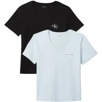 Calvin Klein Jeans T-Shirt MONOLOGO VNK 2PACK TEE (Packung, 2-tlg., 2er-Pack), Logoschriftzug