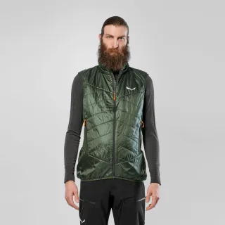 SALEWA - Ortles Hybrid TirolWool® Responsive Weste Herren - Grün (Gr.48)