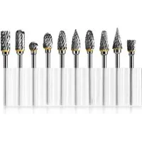 FELIXLEO Fräser-Set Wolframkarbid Fräser 10 Stück 1 8 Zoll Drehwerkzeug Schleifer Set, 1-tlg.