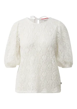qs - Bluse creme - Gr. - 38