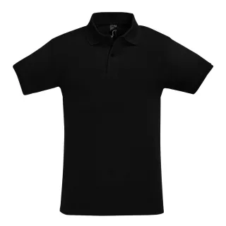 SOLS Mens Perfect Pique Kurzarm-Poloshirt (Schwarz)