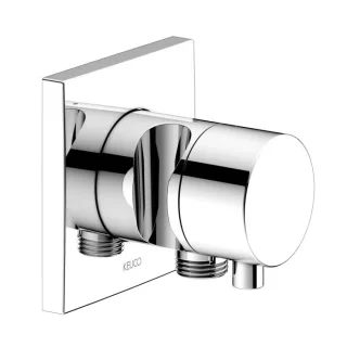 Keuco IXMO Comfort Unterputzventil 59541011202 verchromt, Unterputz Montage, eckig, Schlauchanschluss/Brausehalter