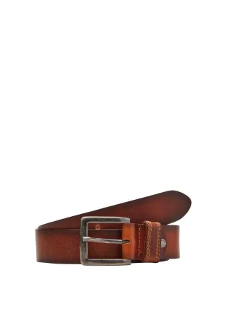 s.Oliver Red Label - Gürtel aus Leder braun - Gr. - 100
