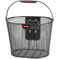 KlickFix Fahrradkorb KLICKfix Fahrradkorb Oval Plus hoch schwarz 25x36x27 cm