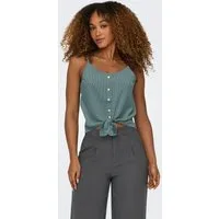 ONLY Trägertop ONLLECEY SL KNOT SINGLET NOOS WVN Materialmix, regular fit
