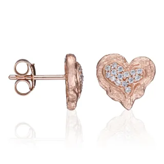 Orphelia 'Hazel' Ohrstecker aus 925er Sterlingsilber für Damen - Rosé ZO-7082/1