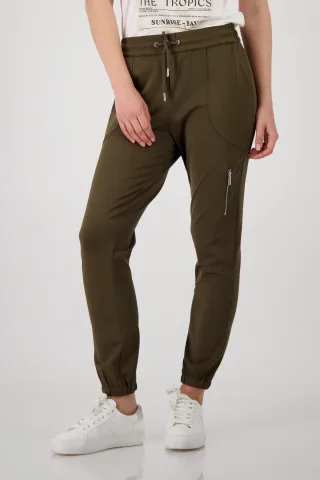 monari - Jogger mit Reißverschlusstasche olive - Gr. - 38